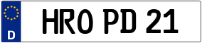 Trailer License Plate